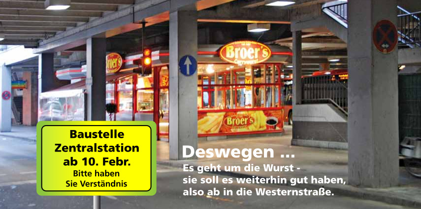 Currywurst-City von innen